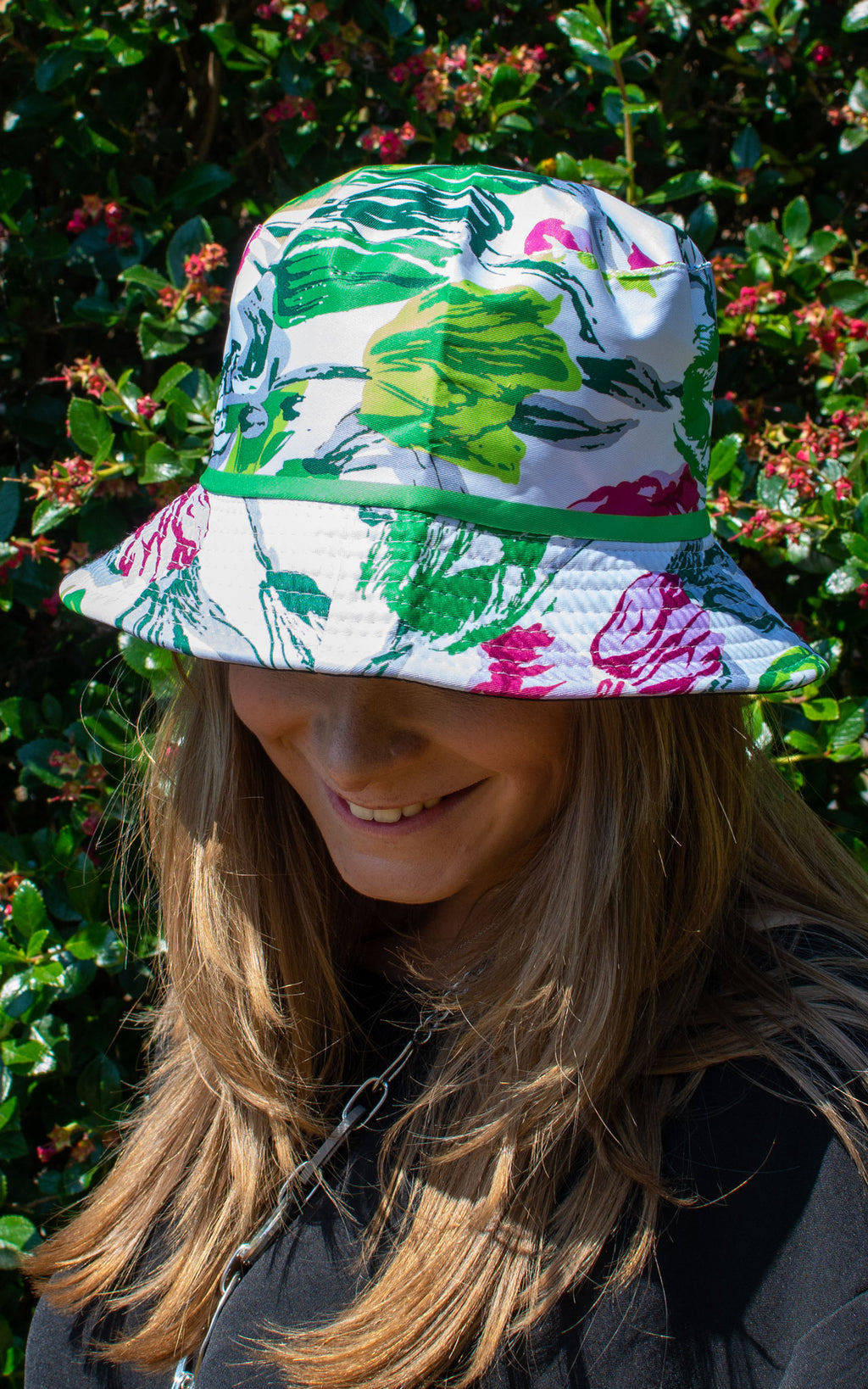 Bucket Hat | Abstract Flower | Green
