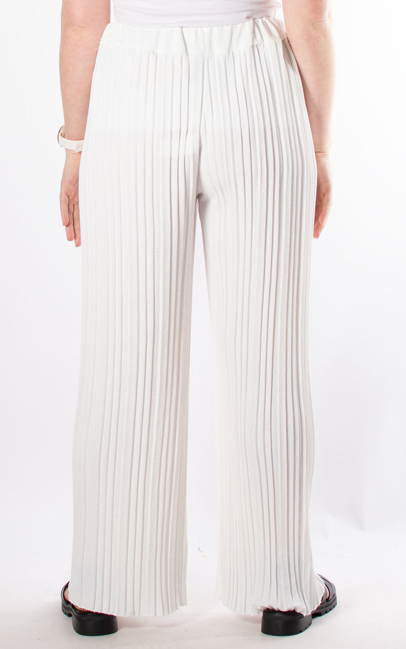 Pleated Trousers | White