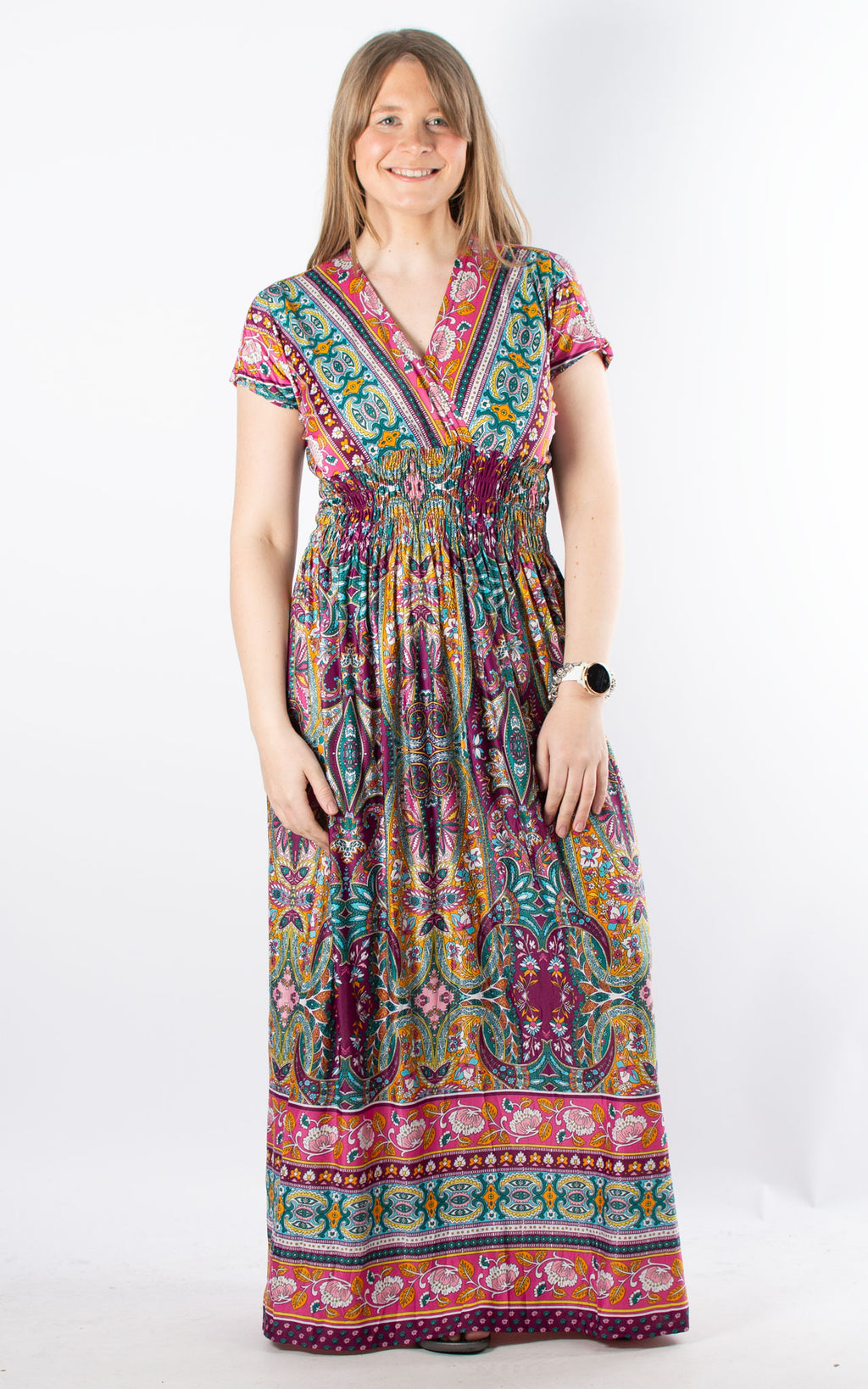 Avery Dress | Oriental | Pink & Purple