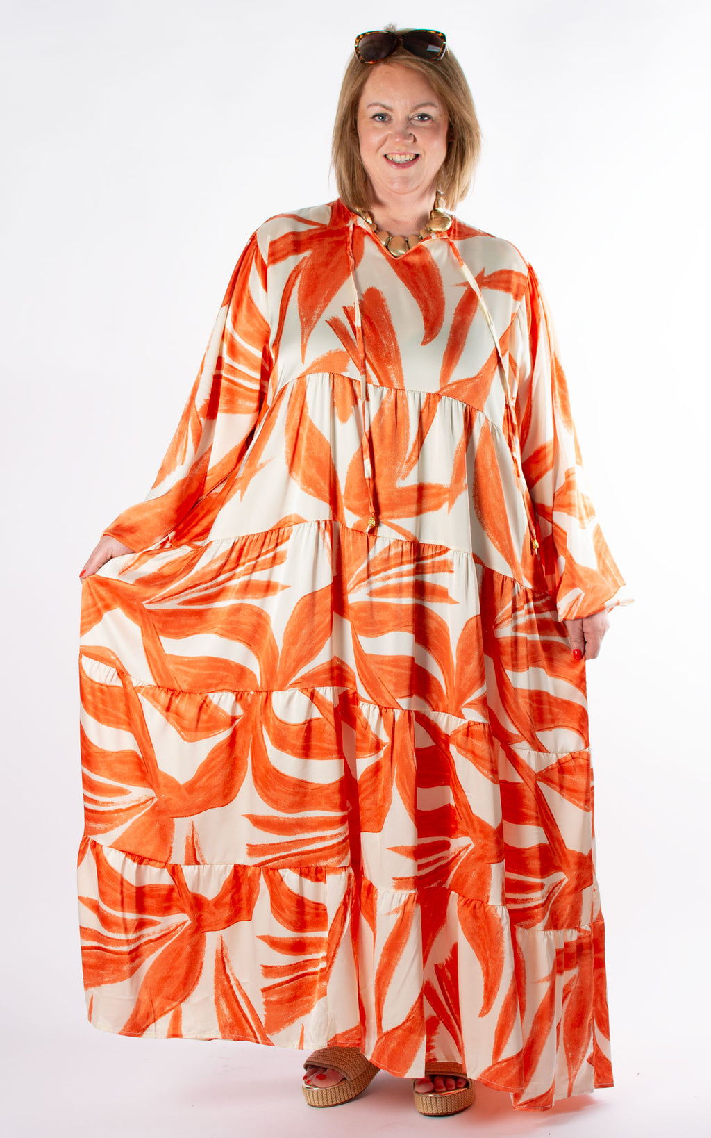 Chandra Maxi Dress | Orange
