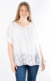 Colette Lace Top | Buttons | White