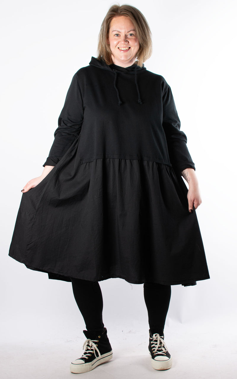 Hooded Dress | Black