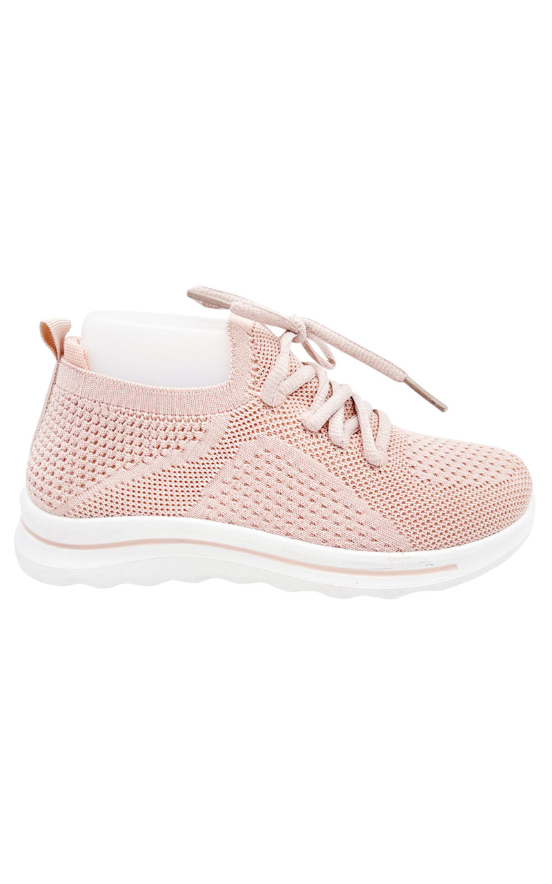 Joy Trainers | Lace Up | Pink