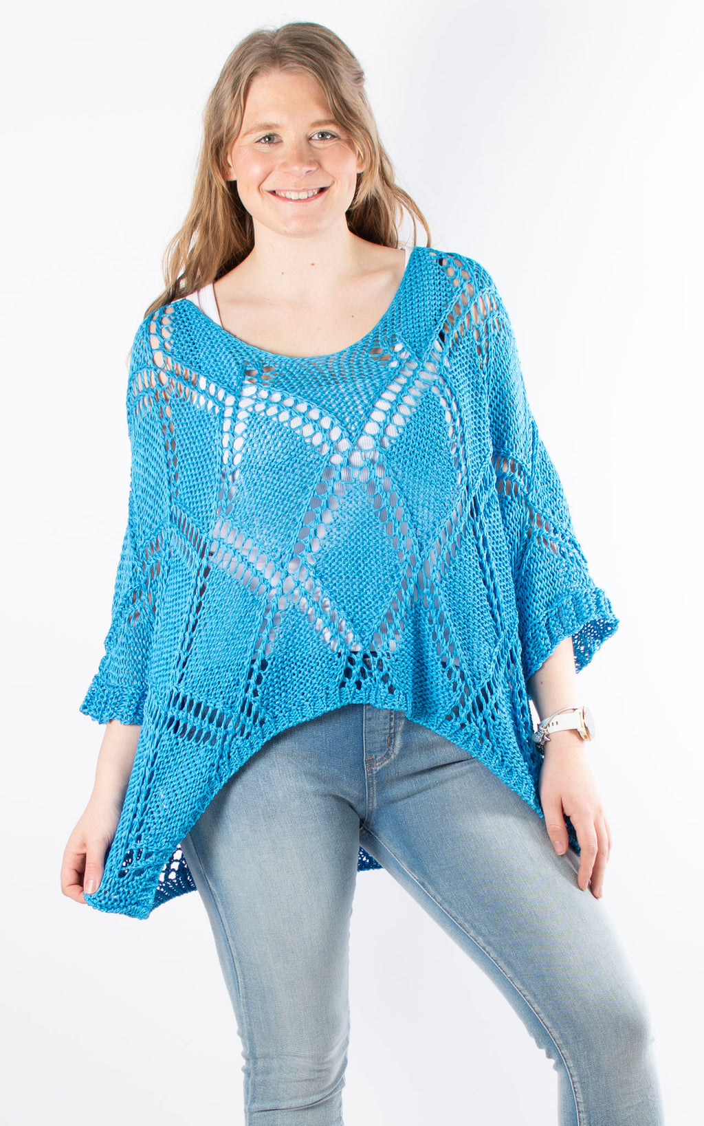 Tatiana Crochet Top | Blue