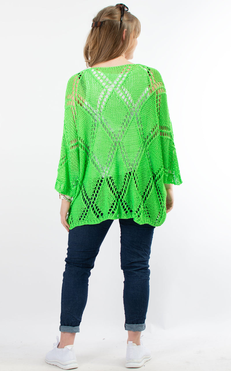 Tatiana Crochet Top | Green