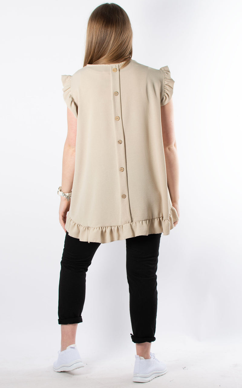 Whoopi Button Back | Beige