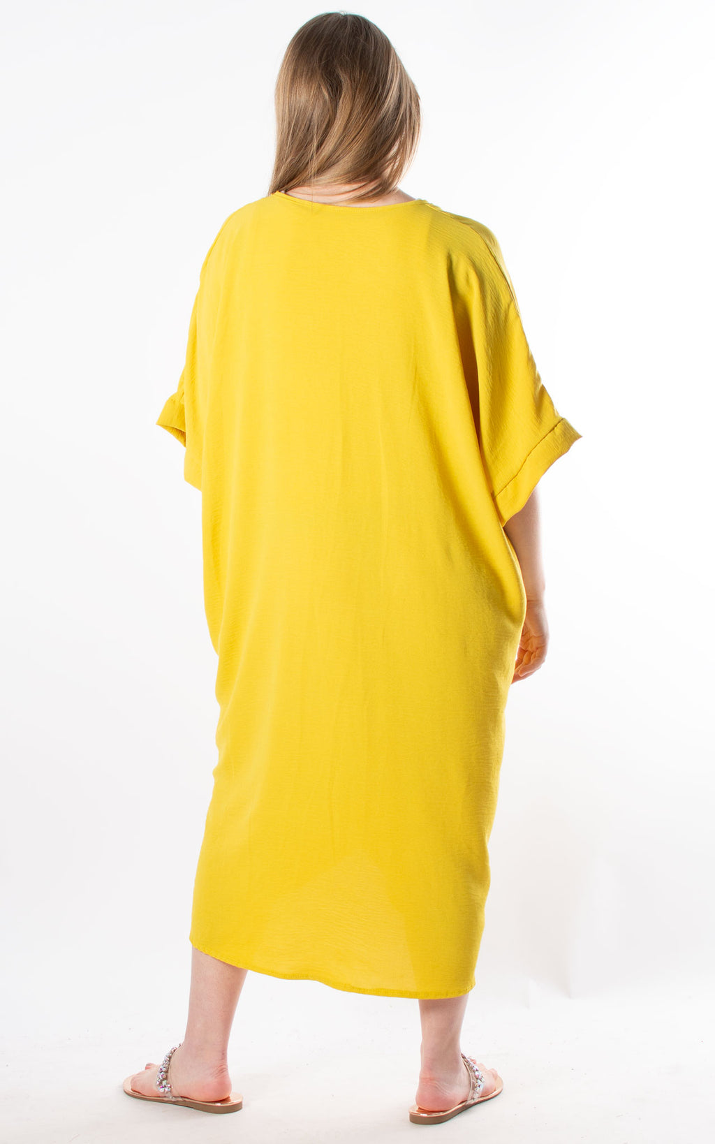 Whoopi V-neck Dress | Yellow