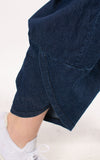 Wide Leg Pocket Trouser | Dark Denim
