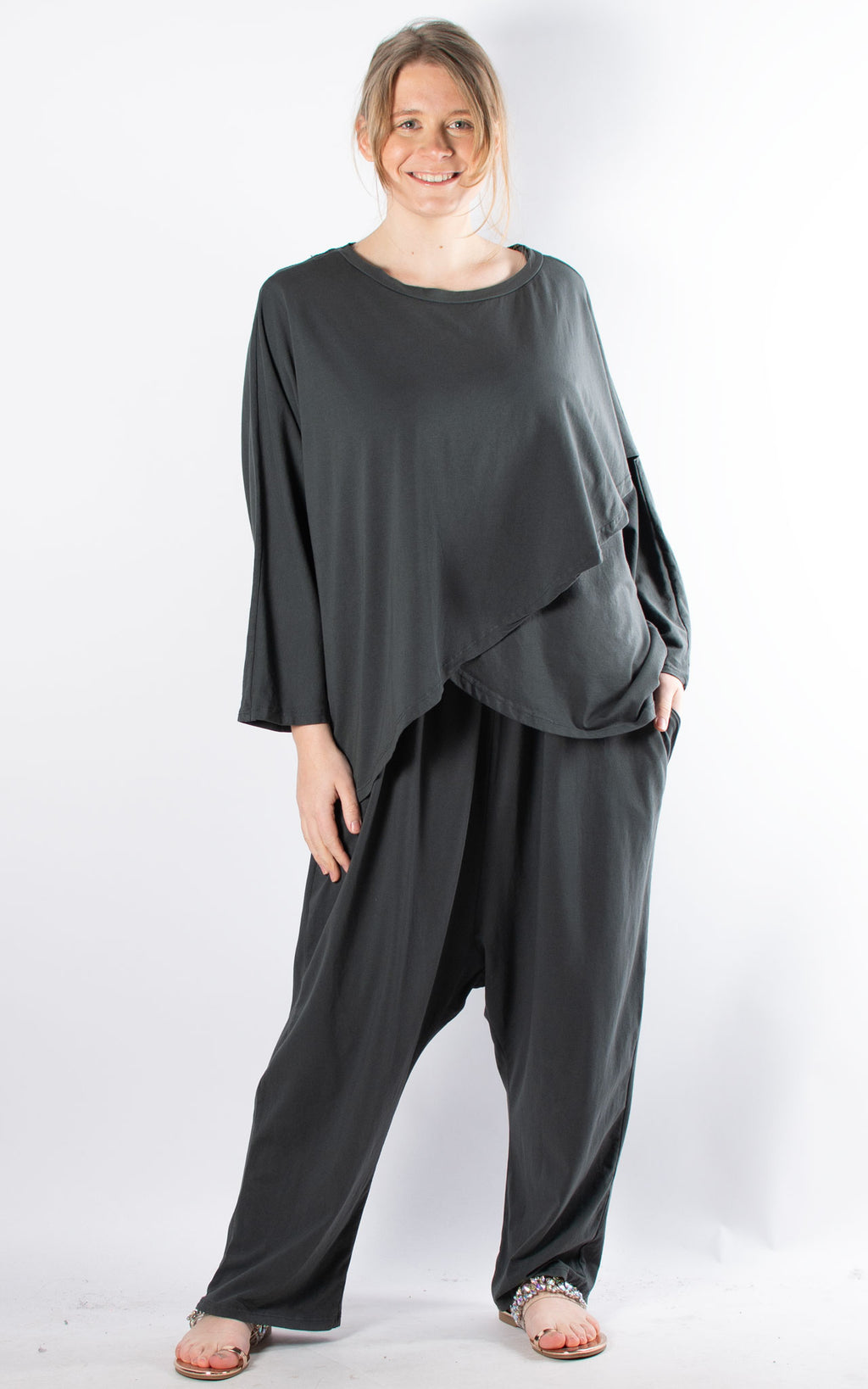 Wrap Over Top | Charcoal