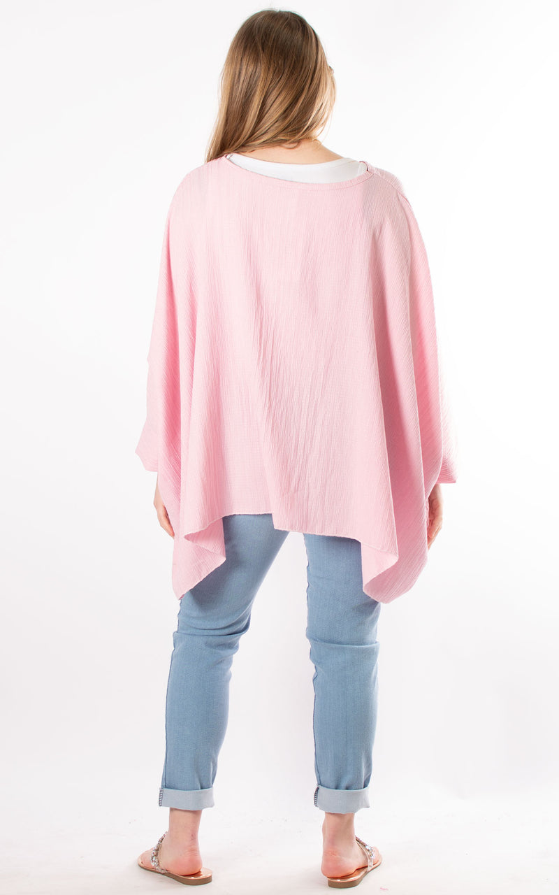Zara Oversized Top | Pink