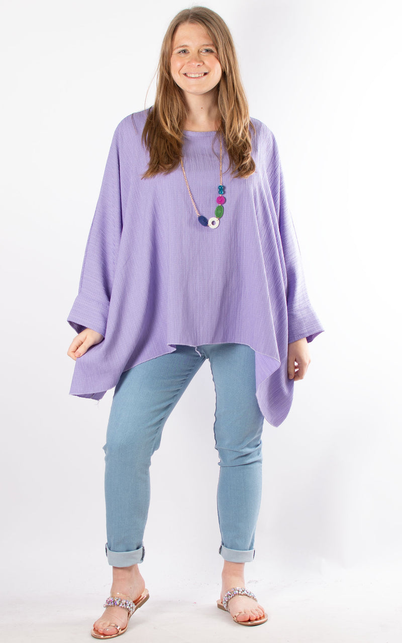 Zara Oversized Top | Violet