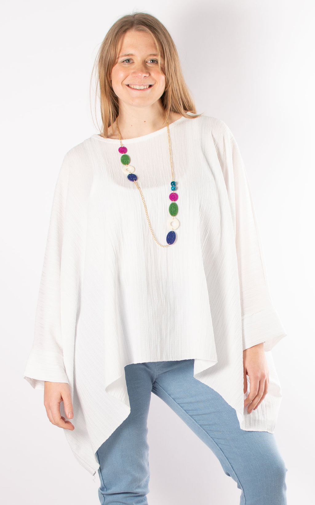 Zara Oversized Top | Winter White