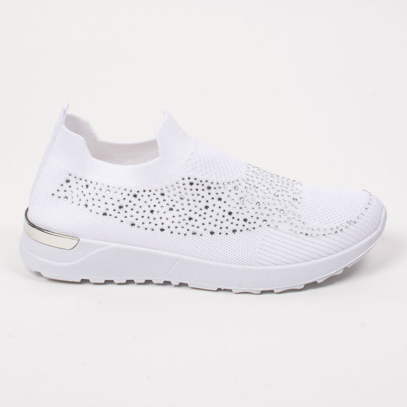 Lily Sparkle Trainer | White