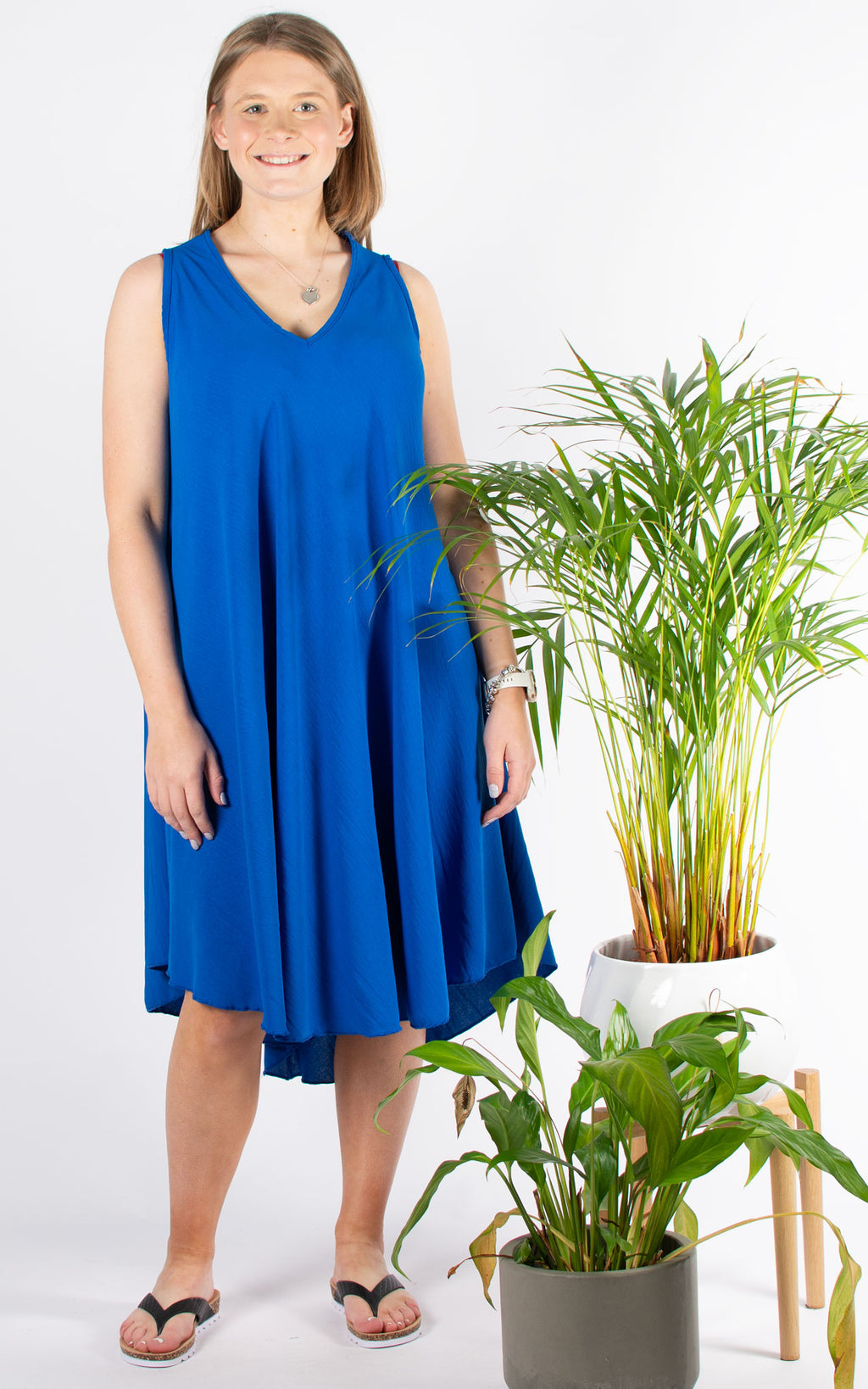 Whoopi Sleeveless Tunic Dress | Cobalt
